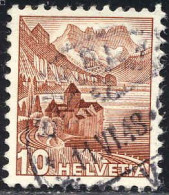 Suisse Poste Obl Yv: 348 Mi:363 Château De Chillon (TB Cachet Rond) 11.VI.48 - Oblitérés