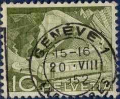 Suisse Poste Obl Yv: 483 Mi:531 Train à Crémaillère Au Rocher De Naye (TB Cachet à Date) 20-VIII-1952 - Oblitérés
