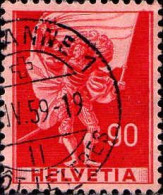 Suisse Poste Obl Yv: 362 Mi:381 Lansquenet Porteur De Bannière (TB Cachet à Date) - Used Stamps