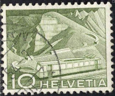 Suisse Poste Obl Yv: 483 Mi: 531 (Train à Crémaillère Au Rocher De Naye) (cachet Rond) - Used Stamps
