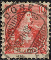 Suisse Poste Obl Yv: 116 Mi:98 Helvetia (TB Cachet à Date) 29.XII.08 - Used Stamps