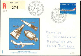 Suisse Avion Obl Yv:47 Eröfnung Der Halle Luft-und Raumfahrt (TB Cachet à Date) - Used Stamps