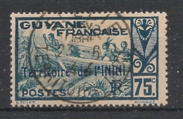 ININI - 1932-38 - N°YT. 15 - Pirogue 75c - Oblitéré / Used - Gebraucht