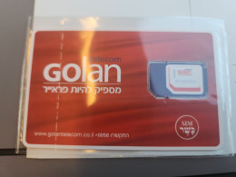 ISRAEL-GOLAN TELECOM-(B)-(SIM-KOSHER)-(899720080091108776747)-(8)-mint Sim Card - Israele