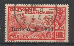 ININI - 1932-38 - N°YT. 17 - Pirogue 90c - Oblitéré / Used - Used Stamps