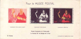 (Timbres). France. FDC 1er Jour. Musée Postal - Künstlerentwürfe