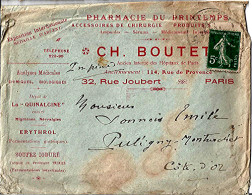 Enveloppe " PHARMACIE Du PRINTEMPS PARIS " (669) _env15 - 1950 - ...
