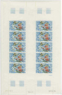 TAAF FSAT N° 61 Ascenssion Mont Ross Planche De 10 Timbres 0.30. 31.08.76 Rare - Sonstige & Ohne Zuordnung