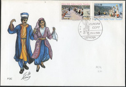 Chypre Turque - Cyprus - Zypern FDC2 1981 Y&T N°88 à 89 - Michel N°98 à 99 - EUROPA - Lettres & Documents
