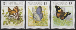 1991 New Zealand Butterflies Set (** / MNH / UMM) - Schmetterlinge