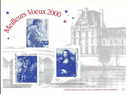 FRANCE Ca.2000:  Encart Philatélique "Patrimoine Culturel" - Artistenproeven