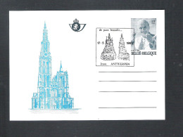 BRIEFKAART DE PAUS BEZOEKT ANTWERPEN  1985   (746) - Geïllustreerde Briefkaarten (1971-2014) [BK]