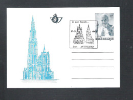 BRIEFKAART DE PAUS BEZOEKT ANTWERPEN  1985   (746) - Cartes Postales Illustrées (1971-2014) [BK]