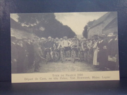 96247 . TOUR DE FRANCE 1910 . DEPART DE CAEN . ENTETE FABER. VAN HOUWAERT . BLAISE . LAPIZE . REPRODUCTION  CECODI - Radsport