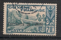 ININI - 1939-40 - N°YT. 40 - Pirogue 70c - Oblitéré / Used - Used Stamps