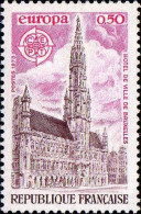 France Poste N** Yv:1752/1753 Europa Cept Cor De Poste & Hôtel De Ville De Bruxelles - Unused Stamps