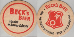 5005166 Bierdeckel Rund - Becks - Sous-bocks