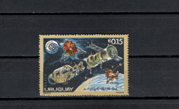 Uruguay 1975 Space, Apollo-Soyuz Stamp MNH - Amérique Du Sud