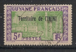 ININI - 1932-38 - N°YT. 26 - Cayenne 5f - Oblitéré / Used - Used Stamps