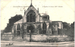 CPA Carte Postale France Châlons-sur-Marne  Eglise Saint Jean 1919 VM81475 - Châlons-sur-Marne