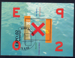 Suisse // Switzerland // 2000-2009 // 2002 //  Expo 02 Bloc Spécial, Arteplage Du Jura Oblitéré No. 1053 - Oblitérés