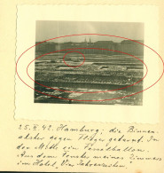 Orig. Foto 25.02.1942 Hamburg Alster Getarnt Fliegerangriff, Mittig Fesselballon, Aus Hotelfenster Vier Jahreszeiten - Mitte