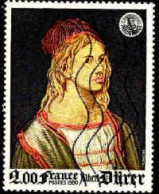 France Poste Obl Yv:2090 Mi:2209 Albert Dürer Autoportrait (Lign.Ondulées) - Gebraucht