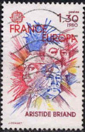 France Poste Obl Yv:2085 Mi:2202 Europa Cept Aristide Briand (Lign.Ondulées) - Used Stamps