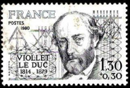 France Poste Obl Yv:2095 Mi:2195 Eugène Viollet-le-Duc Architecte (cachet Rond) - Used Stamps