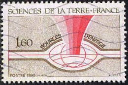 France Poste Obl Yv:2093 Mi:2213 Sciences De La Terre Sources D'énergie (Lign.Ondulées) - Usati