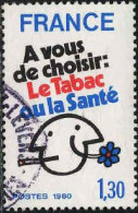 France Poste Obl Yv:2080 Mi:2200 A Vous De Choisir : Le Tabac Ou La Santé (cachet Rond) - Oblitérés