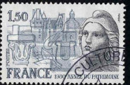 France Poste Obl Yv:2092 Mi:2212 Année Du Patrimoine (beau Cachet Rond) - Used Stamps