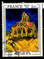 France Poste Obl Yv:2054 Mi:2176 Vincent Van Gogh L'Eglise D'Auvers Sur Oise (TB Cachet Rond) - Oblitérés