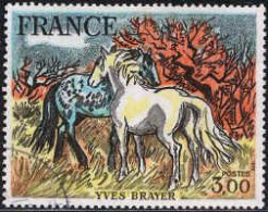 France Poste Obl Yv:2026 Mi:2131 Yves Brayer Chevaux En Camargue (Beau Cachet Rond) - Used Stamps