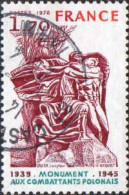France Poste Obl Yv:2021 Mi:2126 Monument Aux Combattants Polonais (TB Cachet Rond) - Used Stamps