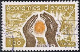 France Poste Obl Yv:2007 Mi:2096 Economies D’Energie (cachet Rond) - Usados