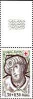 France Poste N** Yv:2071 Mi:2184A Eglise Jeanne D'Arc Rouen Vitrail Bord De Feuille - Unused Stamps