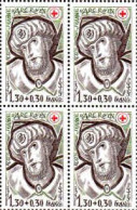 France Poste N** Yv:2071 Mi:2184A Eglise Jeanne D'Arc Rouen Vitrail Bloc De 4 - Unused Stamps
