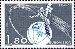 France Poste N** Yv:2073 Mi:2191 Eurovision Satellite - Unused Stamps