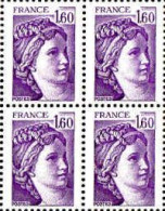 France Poste N** Yv:2060 Mi:2173A Sabine De David (Bloc De 4) - Unused Stamps