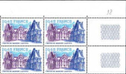 France Poste N** Yv:2064 Mi:2175 Château De Maisons-Laffitte Coin D.feuille X4 - Nuovi