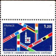 France Poste N** Yv:2050 Mi:2154 Election Assemblée Européennes (Bord De Feuille) - Unused Stamps