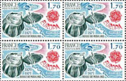 France Poste N** Yv:2047 Mi:2149 Europa Cept Boule De Moulins (Bloc De 4) - Unused Stamps