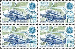 France Poste N** Yv:2046 Mi:2148 Europa Cept Caudron Simoun 630 (Bloc De 4) - Unused Stamps