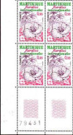 France Poste N** Yv:2035 Mi:2141 Martinique Floralies Coin D.feuille X4 - Unused Stamps