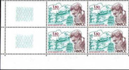 France Poste N** Yv:2034 Mi:2140 Victor Segalen Ecrivain Coin D.feuille X4 - Unused Stamps