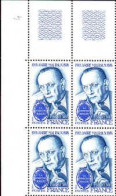 France Poste N** Yv:2032B Mi:2181 André Malraux Ecrivain (4x Coin De Feuil) - Unused Stamps