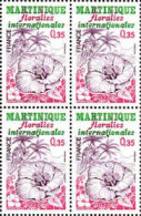 France Poste N** Yv:2035 Mi:2141 Martinique Floralies (Bloc De 4) - Unused Stamps
