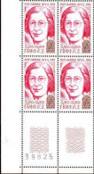 France Poste N** Yv:2032A Mi:2177 Simone Weil Philosophe Bloc De 4 CdF - Unused Stamps