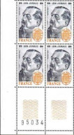 France Poste N** Yv:2030 Mi:2151 Léon Jouhaux Nobel De La Paix (4x Coin De Feuil) - Unused Stamps